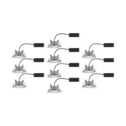 Paulmann No. 99923 Einbauleuchte LED Calla rund 10x6W Chrom matt schwenkbar