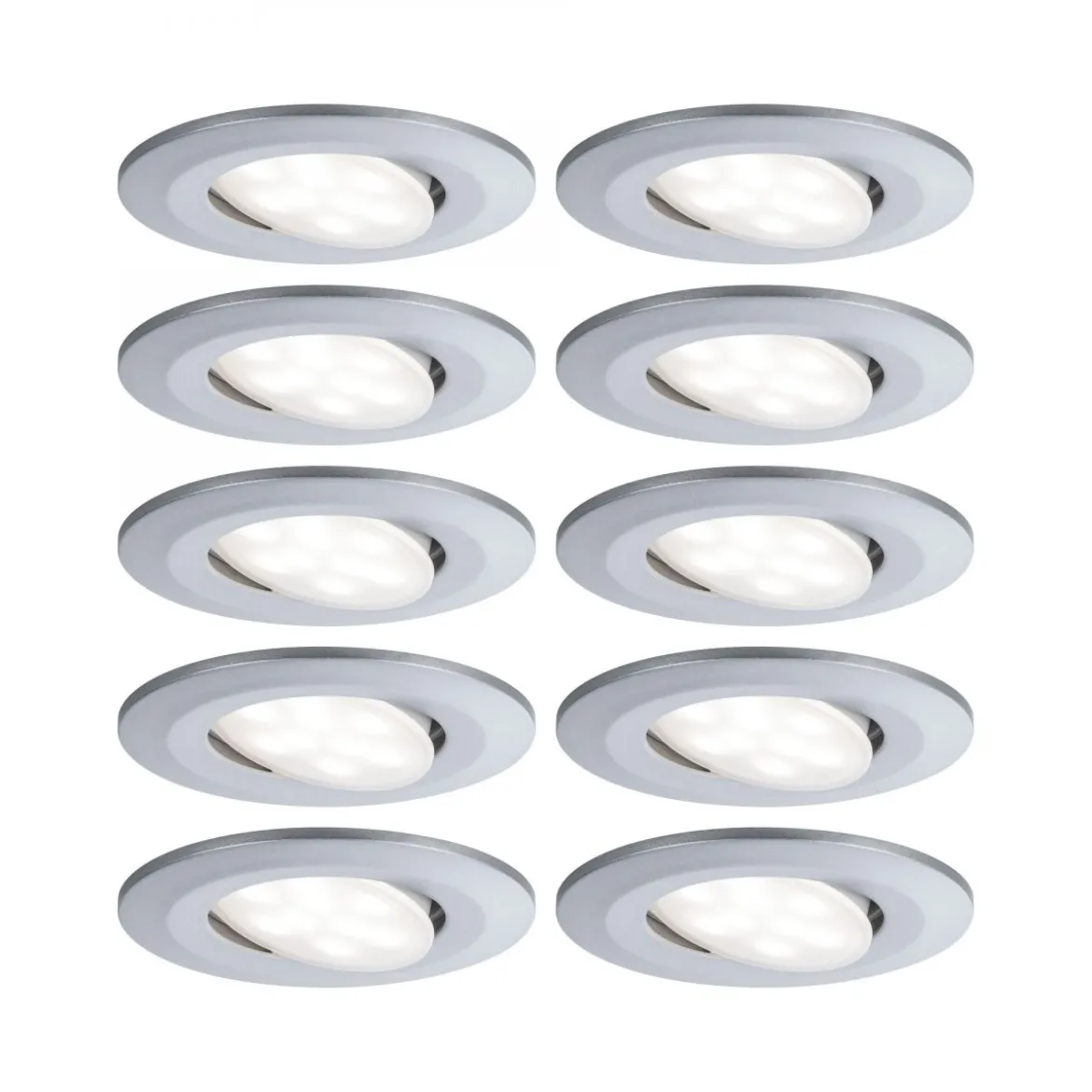Paulmann No. 99923 Einbauleuchte LED Calla rund 10x6W Chrom matt schwenkbar
