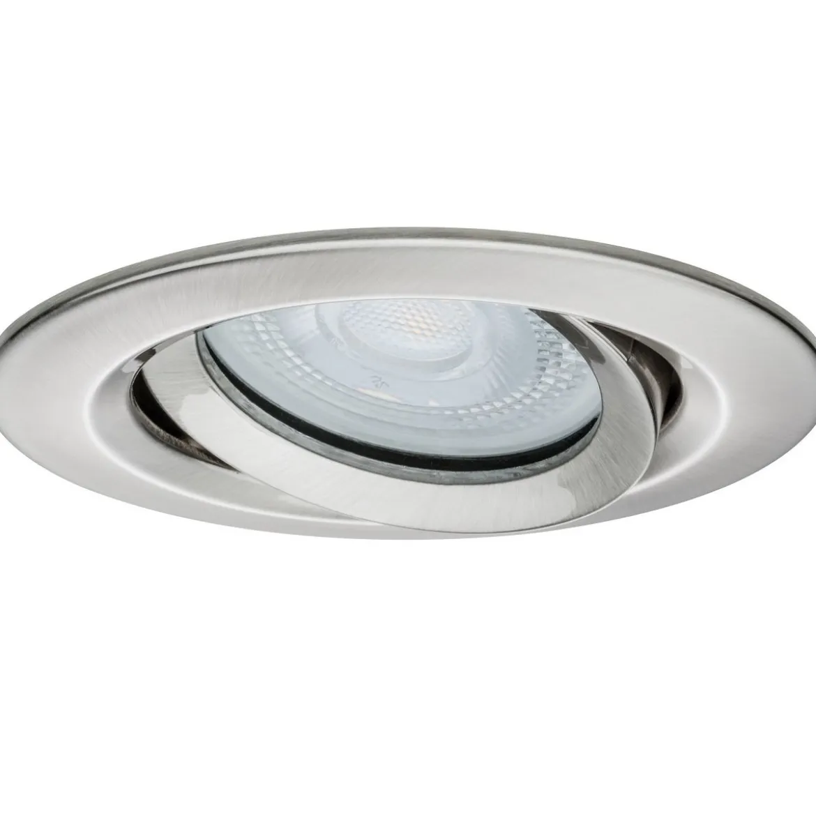 Paulmann No. 93671 Einbauleuchte LED Nova Plus GU10 6W Eisen gebürstet schwenkbar dimmbar