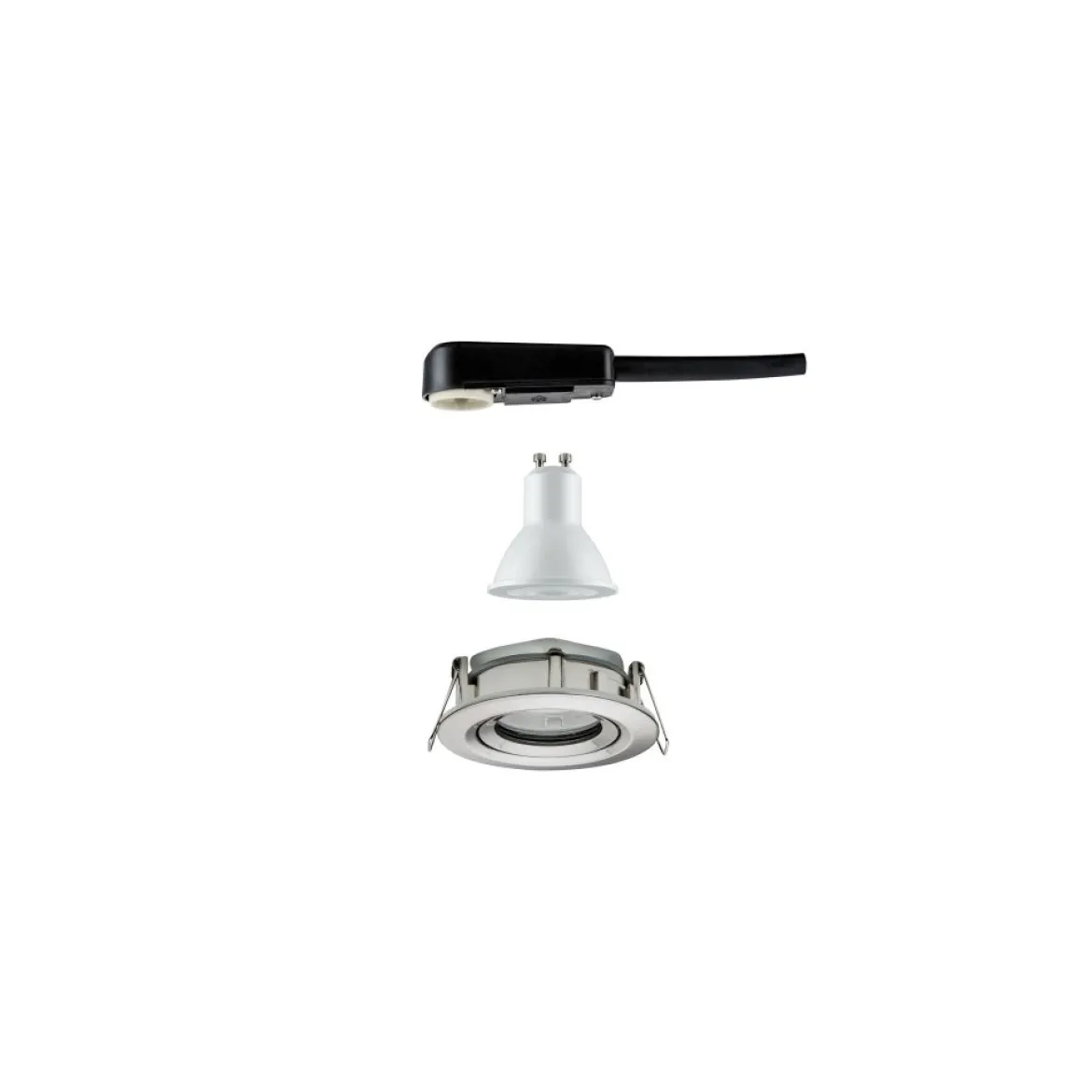 Paulmann No. 93671 Einbauleuchte LED Nova Plus GU10 6W Eisen gebürstet schwenkbar dimmbar