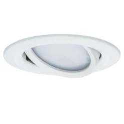 Paulmann No. 93876 Einbauleuchte LED Coin Slim IP23 rund Weiß 1er-Set dimmbar und schwenkbar