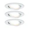 Paulmann No. 93449 Einbauleuchte LED Coin Nova 3er-Set rund 6W Weiß matt schwenkbar
