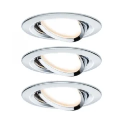 Paulmann No. 93488 Einbauleuchte LED Coin Nova rund  470lm Chrom 3-Stufen dimmbar