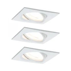 Paulmann No. 93490 Einbauleuchte LED Coin Nova eckig 6W Weiß matt 3-Stufen dimmbar