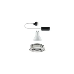 Paulmann No. 92899 Einbauleuchte LED Nova IP65 rund 7W GU10 Eisen 1er-Set schwenkbar