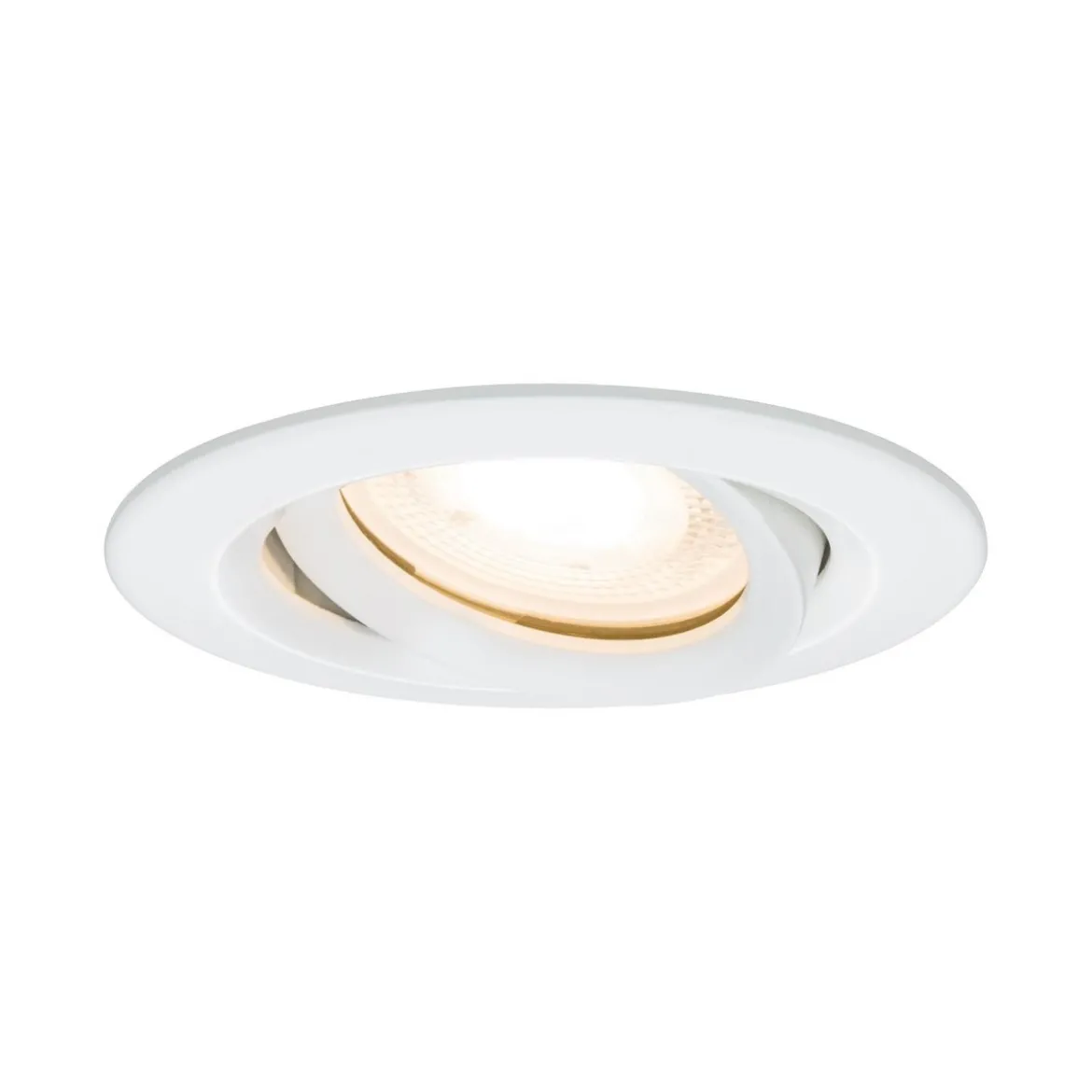 Paulmann No. 92897 Einbauleuchte LED Nova IP65 rund 7W GU10 Weiß 1er-Set schwenkbar