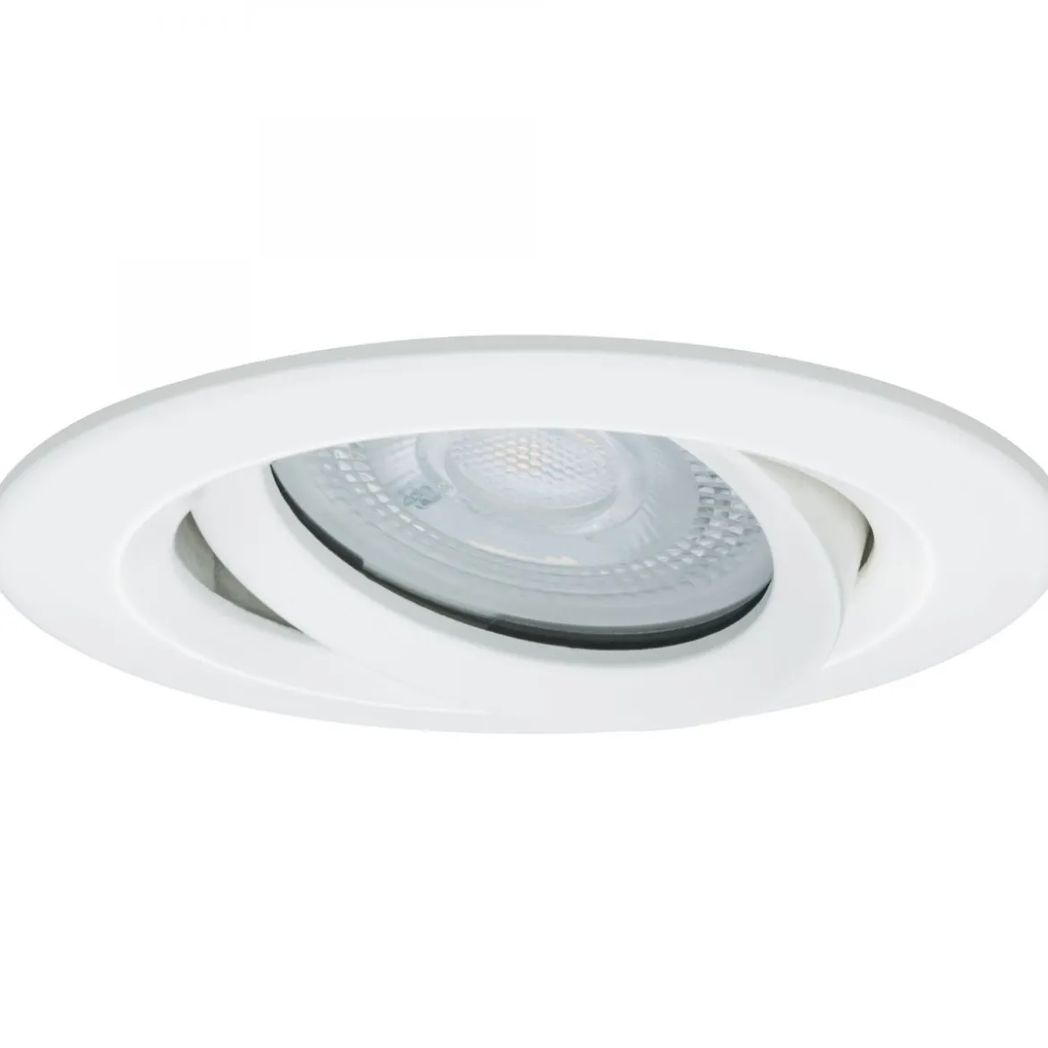 Paulmann No. 92897 Einbauleuchte LED Nova IP65 rund 7W GU10 Weiß 1er-Set schwenkbar