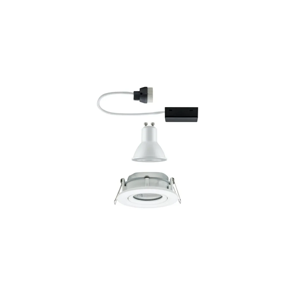 Paulmann No. 92897 Einbauleuchte LED Nova IP65 rund 7W GU10 Weiß 1er-Set schwenkbar