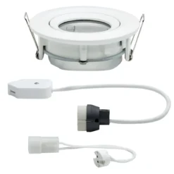 Paulmann No. 93661 Einbauleuchte LED Nova IP65 rund max. 35W Weiß 1er-Set schwenkbar