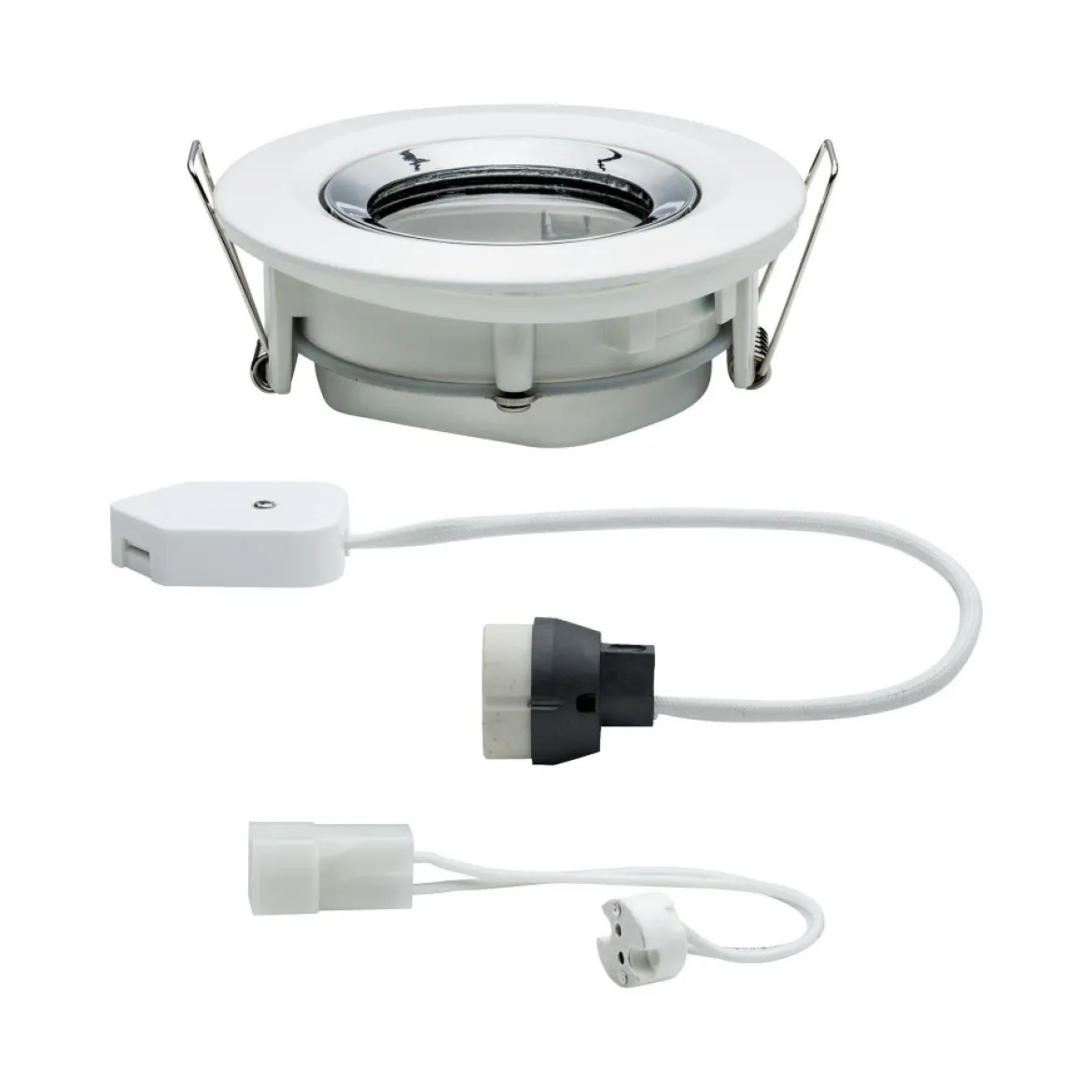 Paulmann No. 93663 Einbauleuchte LED Nova IP65 rund max. 35W Weiß, Chrom 1er-Set schwenkbar