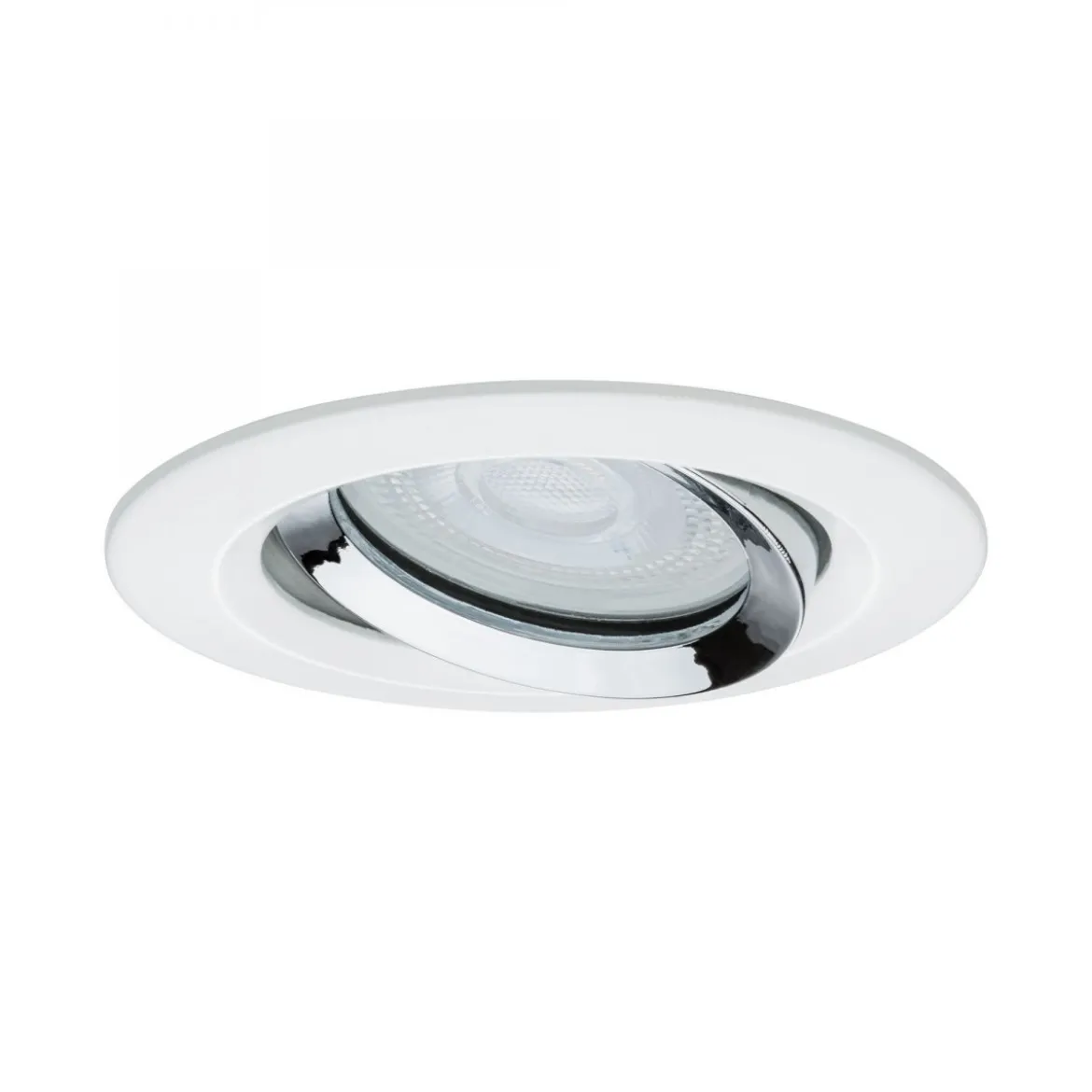 Paulmann No. 93663 Einbauleuchte LED Nova IP65 rund max. 35W Weiß, Chrom 1er-Set schwenkbar