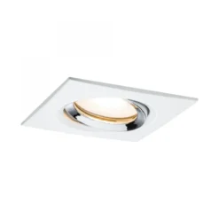 Paulmann No. 93664 Einbauleuchte LED Nova IP65 eckig max. 35W Weiß, Chrom 1er-Set schwenkbar