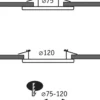 Paulmann No. 92498 Einbauleuchten-Einbauadapter Eisen gebürstet 75-120 mm
