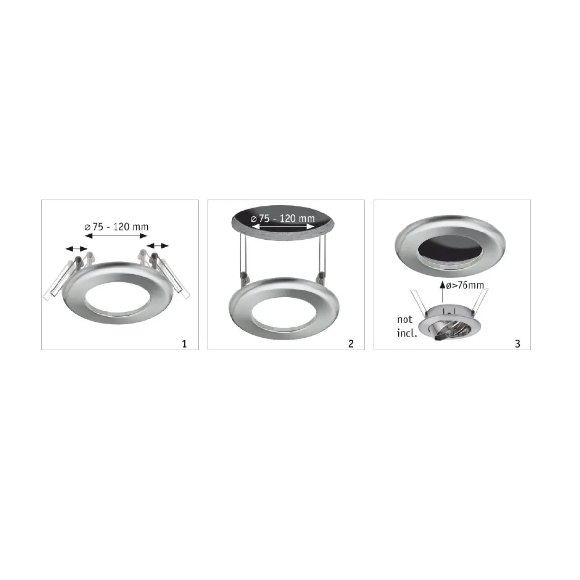 Paulmann No. 92505 Einbauleuchten-Einbauadapter Ø 130 mm Weiß