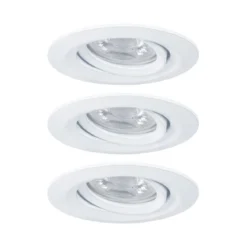 Paulmann No. 92971 Einbauleuchte Nova mini Plus EasyDim schwenkbar 3x4,2W 2.700K Weiß