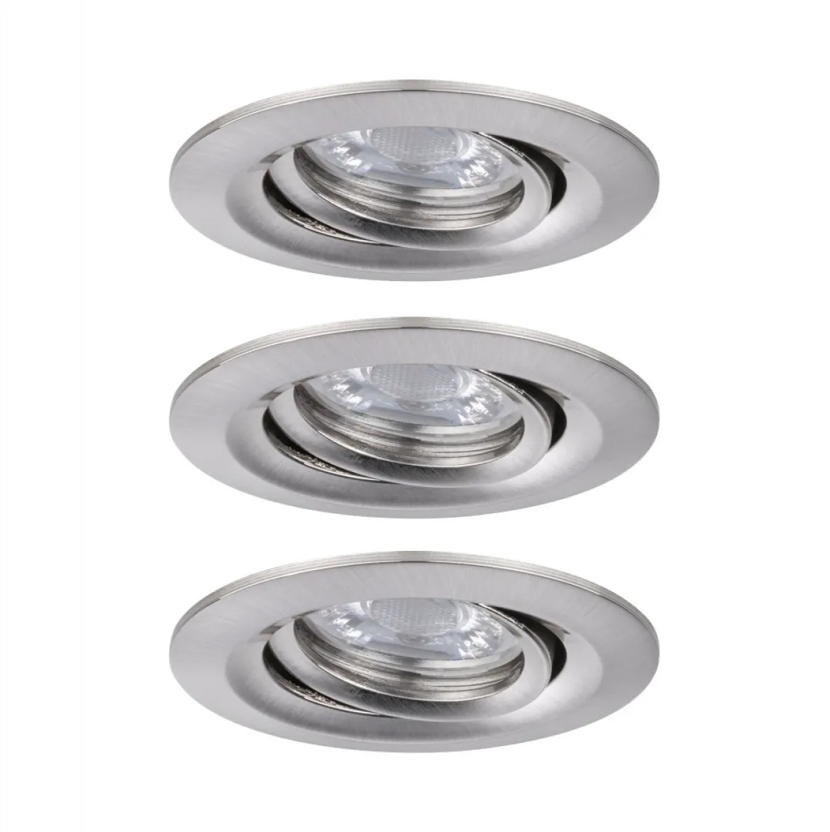 Paulmann No. 92973 Einbauleuchte Nova mini Plus EasyDim schwenkbar 3x4,2W 2.700K Eisen