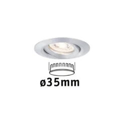 Paulmann No. 94296 Einbauleuchte Nova mini schwenkbar 4W 2.700K Alu gedreht 230V
