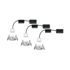 Paulmann No. 94297 Einbauleuchte Nova mini schwenkbar 3x4W 2.700K Alu gedreht 230V