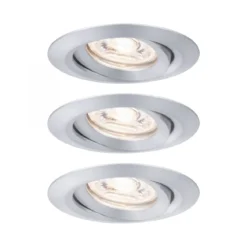Paulmann No. 94297 Einbauleuchte Nova mini schwenkbar 3x4W 2.700K Alu gedreht 230V