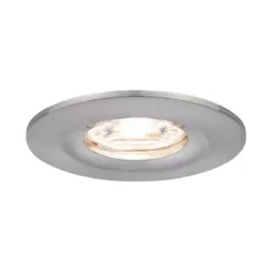 Paulmann No. 94300 Einbauleuchte Nova mini starr IP44 4W 2.700K Eisen gebürstet 230V