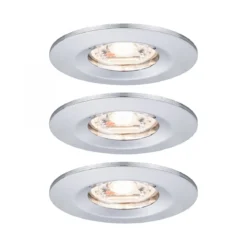 Paulmann No. 94303 Einbauleuchte Nova mini starr IP44 3x4W 2.700K Chrom 230V