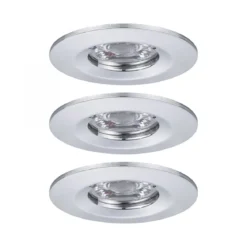 Paulmann No. 94303 Einbauleuchte Nova mini starr IP44 3x4W 2.700K Chrom 230V