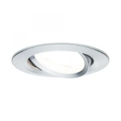 Paulmann No. 93640 Einbauleuchte Nova IP23 rund Alu gedreht 1er-Set, max. 35W GU10
