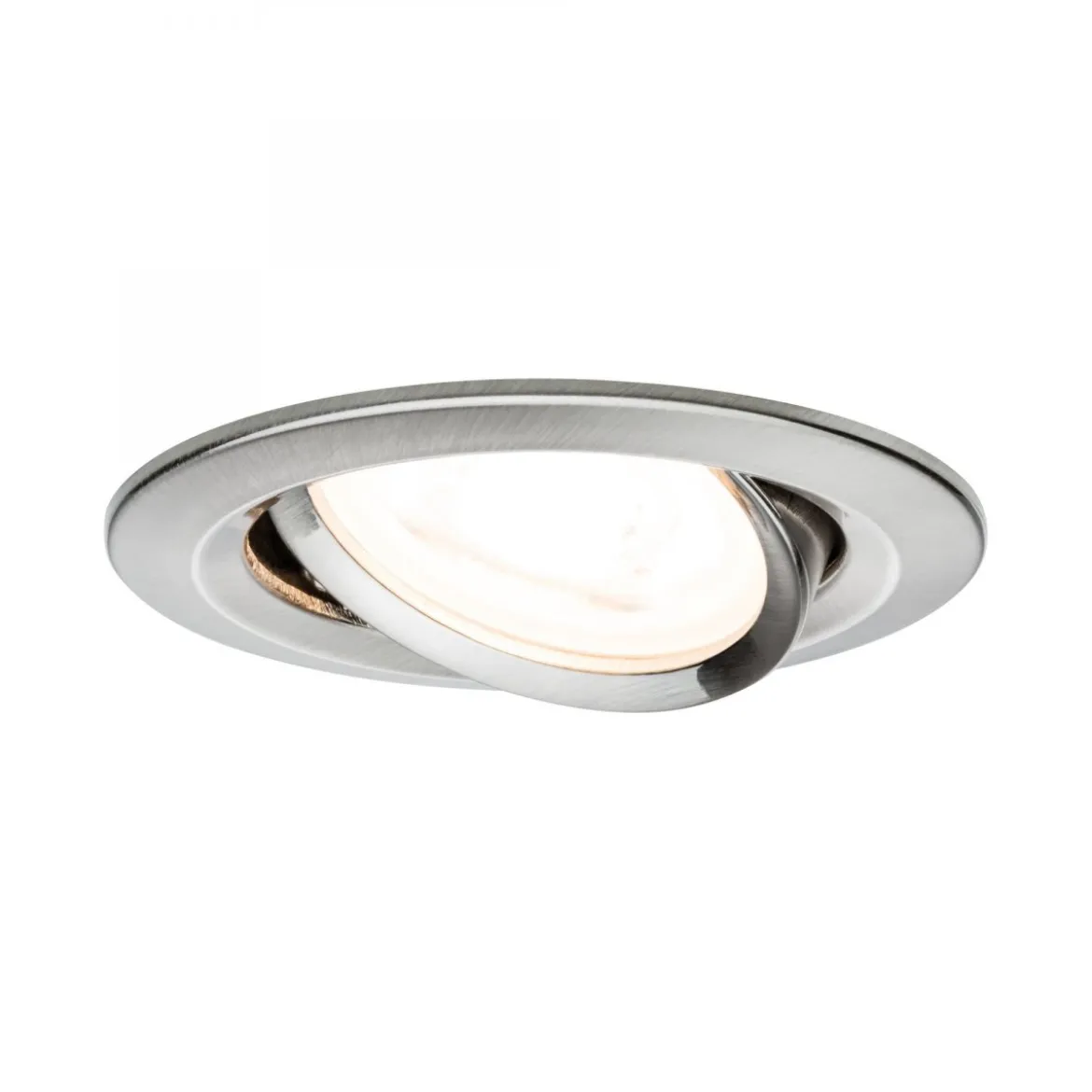 Paulmann No. 93641 Einbauleuchte Nova IP23 rund Eisen gebürstet 1er-Set, max. 35W GU10