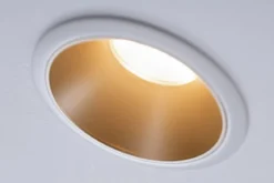 Paulmann No. 93406 Einbauleuchten Set LED Cole Weiß Gold 3-Step dimmbar 2700K