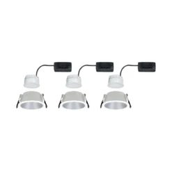 Paulmann No. 93410 Einbauleuchten Set LED Cole Weiß Silber 3-Step dimmbar 2700K