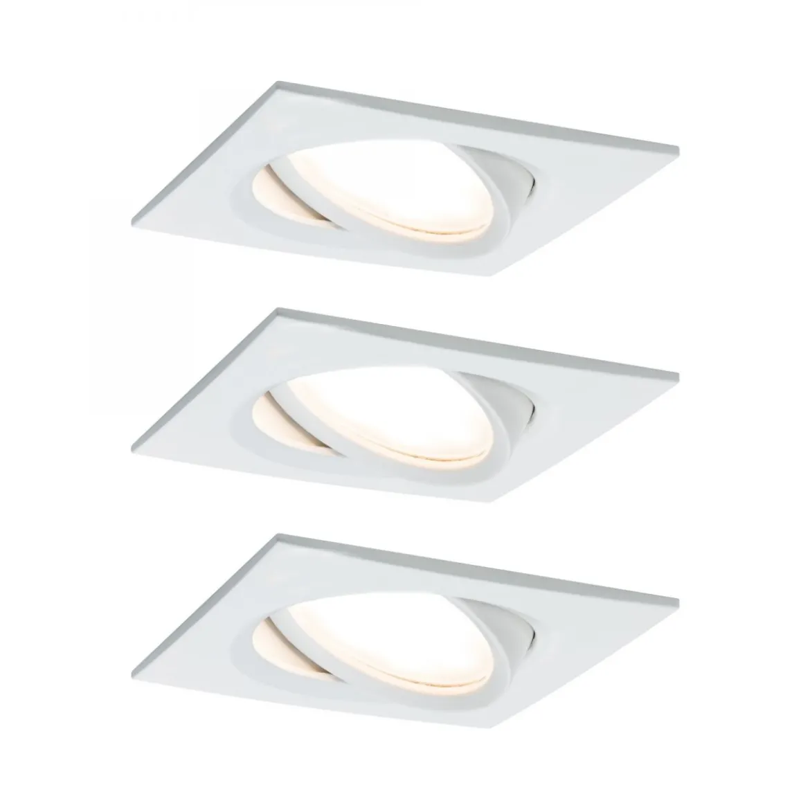 Paulmann No. 93678 Einbauleuchten Set LED Nova Plus 3x6W Weiß dimmbar