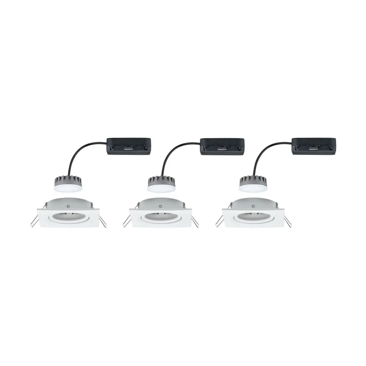 Paulmann No. 93678 Einbauleuchten Set LED Nova Plus 3x6W Weiß dimmbar