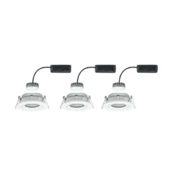 Paulmann No. 93682 Einbauleuchten Set LED Nova Plus 3x6W weiß dimmbar