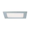 Paulmann No. 92080 Einbaupanel LED eckig 12W 2700K Chrom matt IP44 spritzwassergeschützt