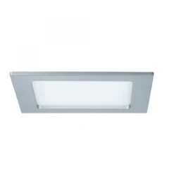 Paulmann No. 92080 Einbaupanel LED eckig 12W 2700K Chrom matt IP44 spritzwassergeschützt