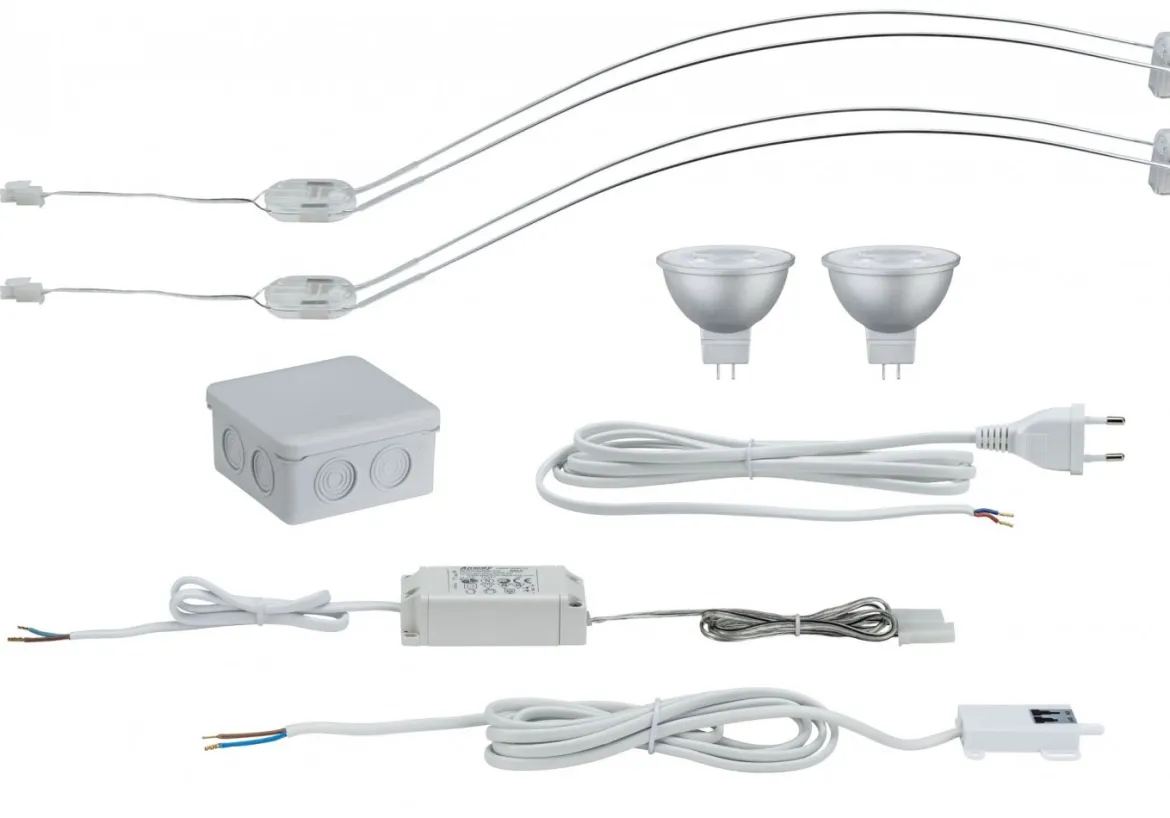 Paulmann No. 99909 Galeria Aufschrankleuchte LED Assistent II Chrom inkl. Leuchtmittel 2x4W GU5,3