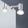 Paulmann No. 99905 Galeria Spiegelleuchte LED Simplo Eisen gebürstet inkl. Leuchtmittel 1x5,3W GU10