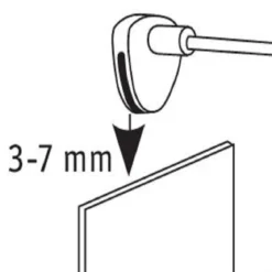 Paulmann No. 99905 Galeria Spiegelleuchte LED Simplo Eisen gebürstet inkl. Leuchtmittel 1x5,3W GU10