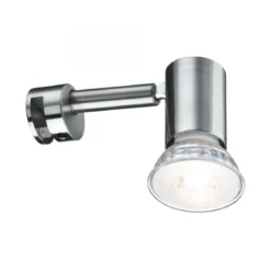 Paulmann No. 99905 Galeria Spiegelleuchte LED Simplo Eisen gebürstet inkl. Leuchtmittel 1x5,3W GU10