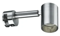 Paulmann No. 99905 Galeria Spiegelleuchte LED Simplo Eisen gebürstet inkl. Leuchtmittel 1x5,3W GU10