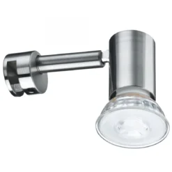 Paulmann No. 99905 Galeria Spiegelleuchte LED Simplo Eisen gebürstet inkl. Leuchtmittel 1x5,3W GU10