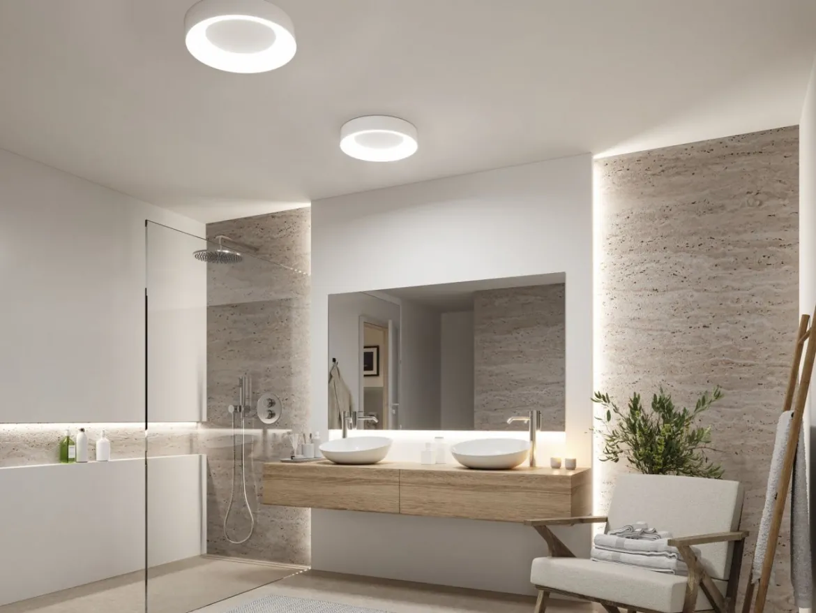 Paulmann No. 78947 HomeSpa LED Deckenleuchte Casca Weiß 23W WhiteSwitch 3000K