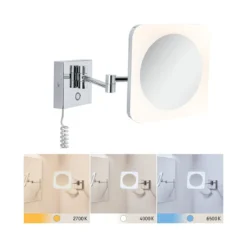 Paulmann No. 78933 HomeSpa LED Kosmetikspiegel Jora IP44 Chrom 3,3W WhiteSwitch 2.700K