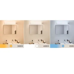 Paulmann No. 78949 HomeSpa LED Spiegelleuchte Luno IP44 Alu 8W WhiteSwitch 2700K