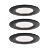 Paulmann No. 94473 LED Einbauleuchte Nova rund 3x6,5W schwarz IP44