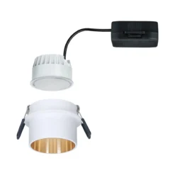 Paulmann No. 93380 LED Einbauleuchte Gil 6W IP44 2700K Weiß Gold 3-Stufen dimmbar