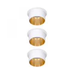 Paulmann No. 93381 LED Einbauleuchten Set Gil 6W IP44 2700K Weiß Gold 3-Stufen dimmbar