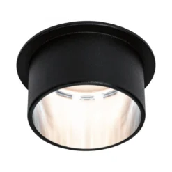 Paulmann No. 93382 LED Einbauleuchte Gil 6W IP44 2700K Schwarz Eisen 3-Stufen dimmbar