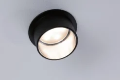 Paulmann No. 93382 LED Einbauleuchte Gil 6W IP44 2700K Schwarz Eisen 3-Stufen dimmbar