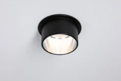Paulmann No. 93383 LED Einbauleuchten Set Gil 6W IP44 2700K Schwarz Eisen gebürstet 3-Step dimmbar